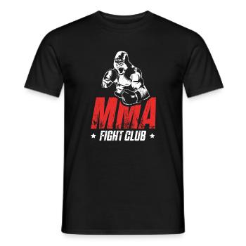 Gorilla MMA Kampfsport - Männer T-Shirt - Schwarz - Vorne - AI Model Male 178 light (178cm)