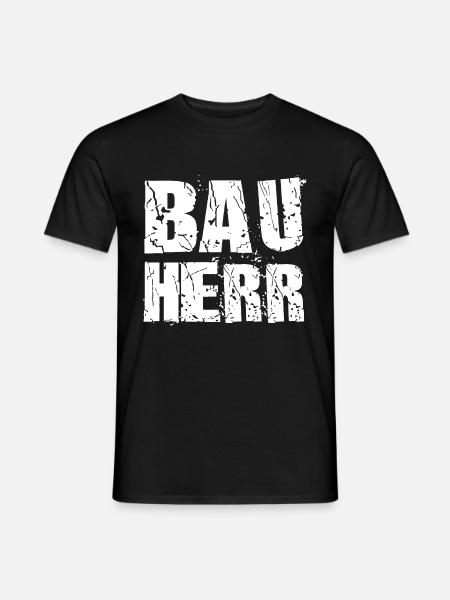 Bauherr Hausbau - Männer T-Shirt - Schwarz