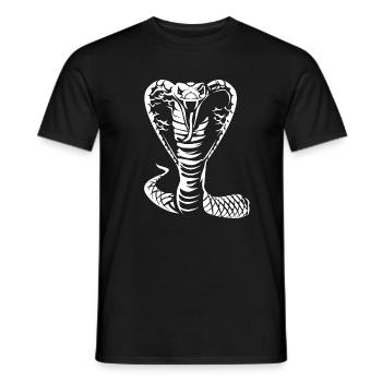 Serpent cobra - T-shirt homme - noir - Devant - AI Model Male 178 light (178cm)