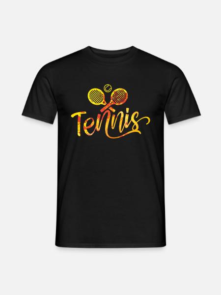Tennis Sport Rackets - Men's T-Shirt - black