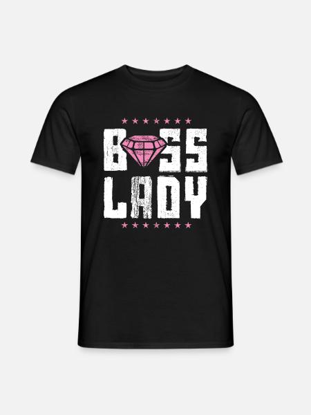 Boss lady boss - Mænd T-shirt - sort