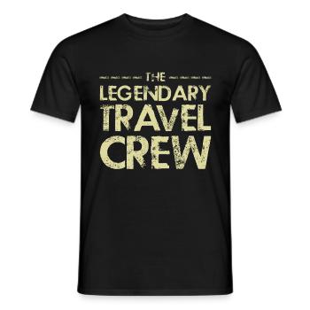 Travel Crew Spruch - Männer T-Shirt - Schwarz - Vorne - AI Model Male 178 light (178cm)