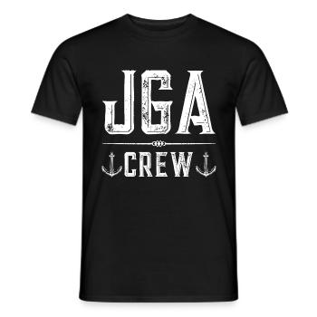 Jga Crew Anker - Männer T-Shirt - Schwarz - Vorne - AI Model Male 178 light (178cm)