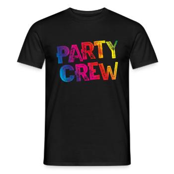 L'équipe du parti fête son anniversaire - T-shirt homme - noir - Devant - AI Model Male 178 light (178cm)