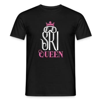 Ski Queen Skibrille Spruch - Männer T-Shirt - Schwarz - Vorne - AI Model Male 178 light (178cm)