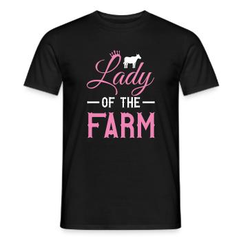 Lady Farmer Landwirtin - Männer T-Shirt - Schwarz - Vorne - AI Model Male 178 light (178cm)