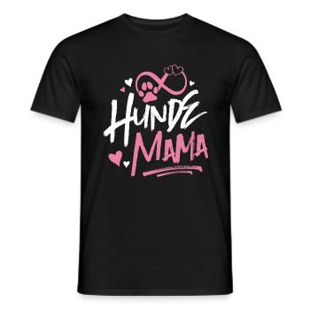 Hunde Mama Spruch - Männer T-Shirt - Schwarz - Vorne - AI Model Male 178 light (178cm)