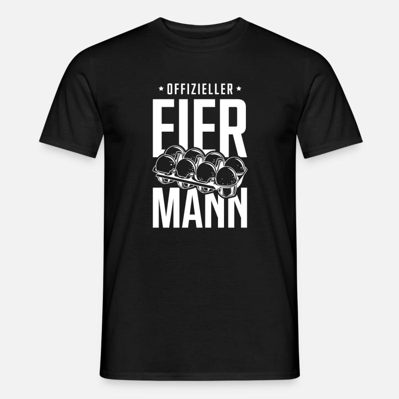 Offizieller Eiermann Eier - Männer T-Shirt - Schwarz
