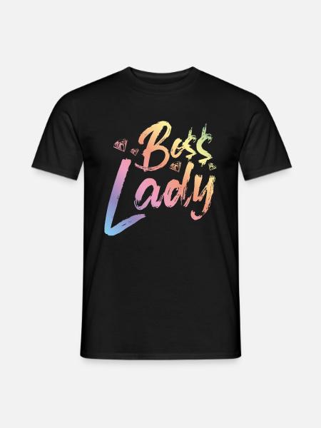 Boss Lady - Männer T-Shirt - Schwarz