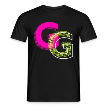 Anfangsbuchstabe G - Männer T-Shirt - Schwarz - Vorne - AI Model Male 178 light (178cm)