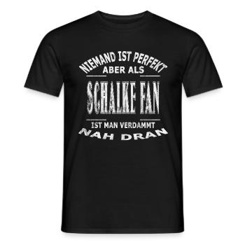 Schalke Design pour les vrais fans ! - T-shirt homme - noir - Devant - AI Model Male 178 light (178cm)