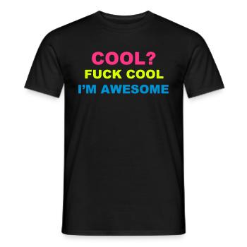 Cool - Men's T-Shirt - black - Front - AI Model Male 178 light (178cm)
