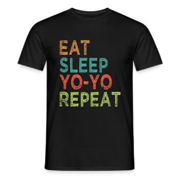 YoYo - Männer T-Shirt - Schwarz - Vorne - AI Model Male 178 light (178cm)