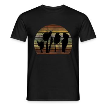 Pièges de mouches de Venus - T-shirt homme - noir - Devant - AI Model Male 178 light (178cm)
