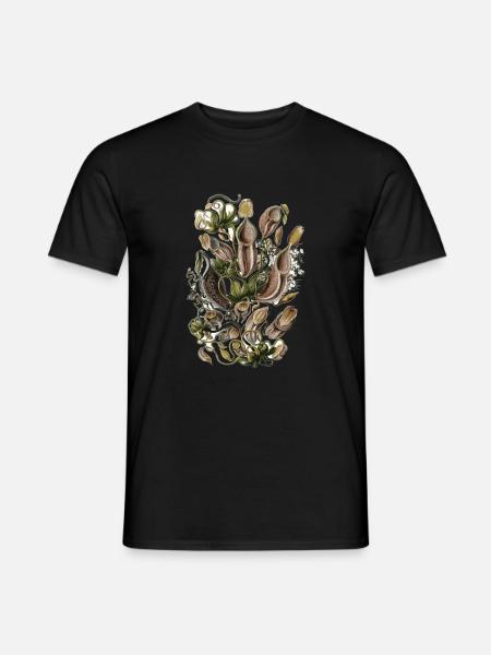 Venusfliegenfalle Fleischfressende Pflanze - Männer T-Shirt - Schwarz