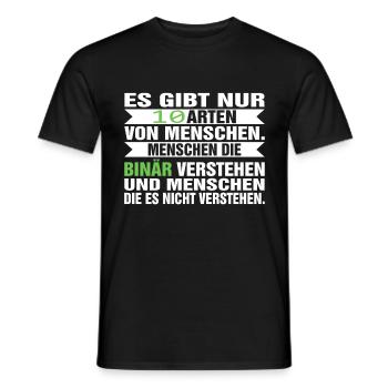 Informatik Witz Systemadministrator EDV Witz - Männer T-Shirt - Schwarz - Vorne - AI Model Male 178 light (178cm)