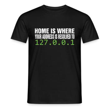 IT joke system administrator IT joke - Men's T-Shirt - black - Front - AI Model Male 178 light (178cm)