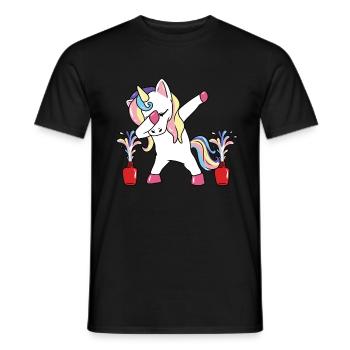 Nail polish unicorn manicure pedicurist for - Men's T-Shirt - black - Front - AI Model Male 178 light (178cm)
