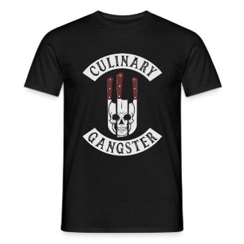Culinary Gangster for Cooking Lovers and Chefs - Männer T-Shirt - Schwarz - Vorne - AI Model Male 178 light (178cm)