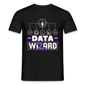 Datenanalyse Datenassistent Engineering Business - Männer T-Shirt - Schwarz - Vorne - AI Model Male 178 light (178cm)