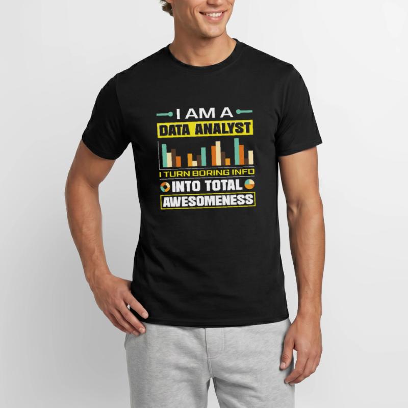 Data Analysis Data Technology Lustiger Men's T-Shirt