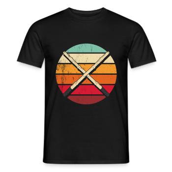 Vintage Eskrima Kali Arnis Sparring Escrima Sticks - Men's T-Shirt - black - Front - AI Model Male 178 light (178cm)