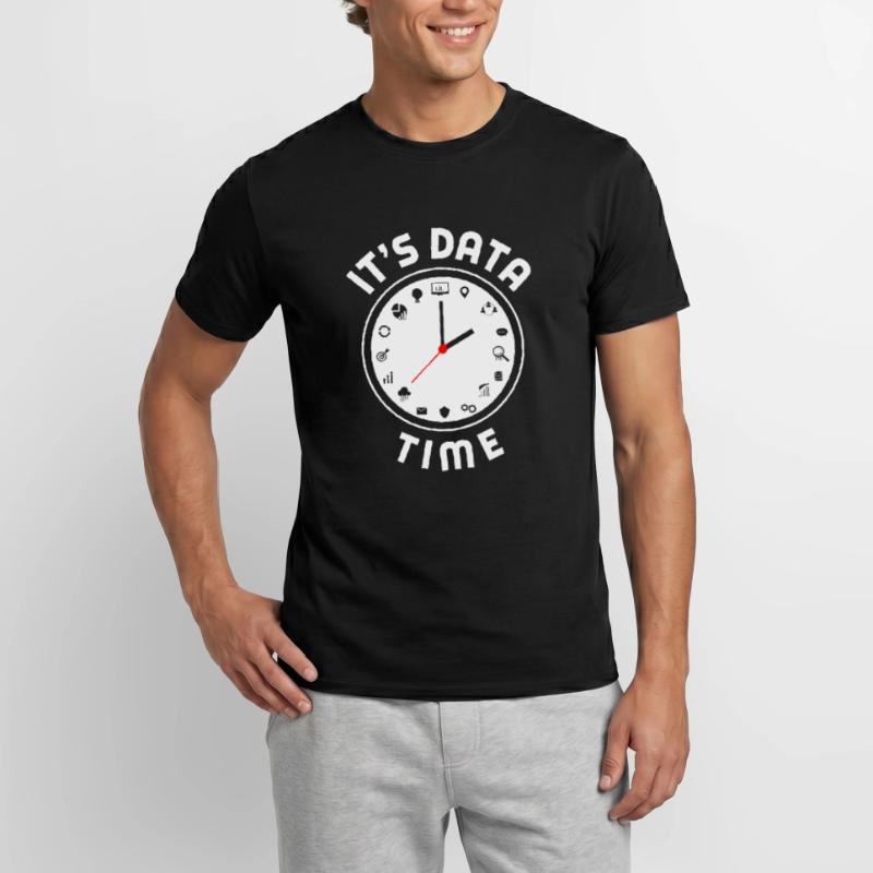 Data Engineering Data Analytics It's Data Time Men's T-Shirt