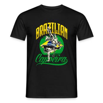 Capoeira Arts Martiaux Brésiliens Capoeiristas - T-shirt homme - noir - Devant - AI Model Male 178 light (178cm)