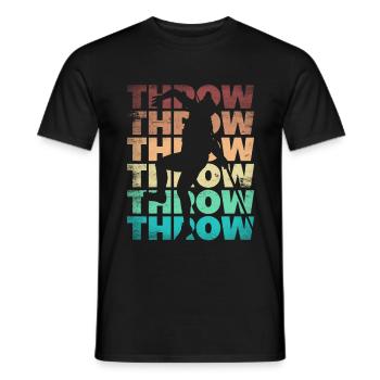 Track and Field Javelin Throwing Thrower - Männer T-Shirt - Schwarz - Vorne - AI Model Male 178 light (178cm)