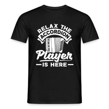 Accordion Accordionist Relax The Accordion Player - Männer T-Shirt - Schwarz - Vorne - AI Model Male 178 light (178cm)