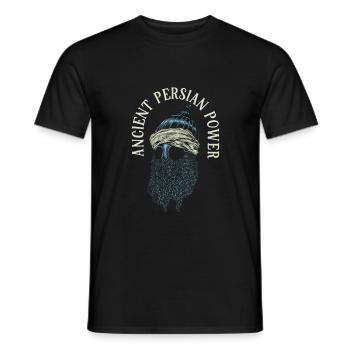 Persian Power - Persian Helmet - Men's T-Shirt - black - Front - AI Model Male 178 light (178cm)