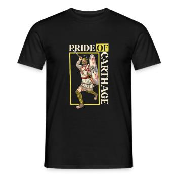 Carhago - Hoplite carthaginois - T-shirt homme - noir - Devant - AI Model Male 178 light (178cm)