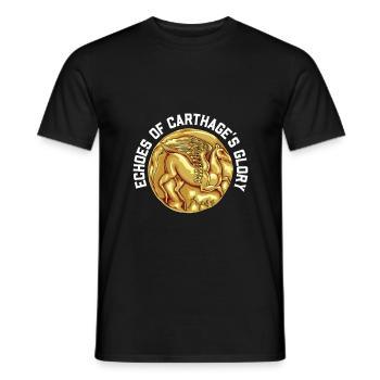 Carthage - Carthaginian Golden Coin - Men's T-Shirt - black - Front - AI Model Male 178 light (178cm)