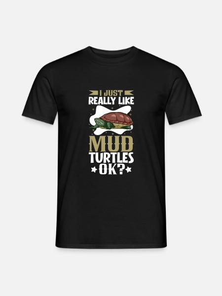 I love my turtle - Men's T-Shirt - black