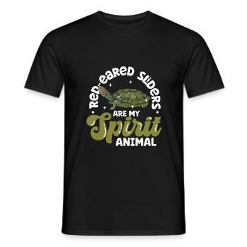 My Spirit Animal - Red-eared Turtle - Men's T-Shirt - black - Front - AI Model Male 178 light (178cm)