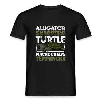 Alligator turtle - Men's T-Shirt - black - Front - AI Model Male 178 light (178cm)