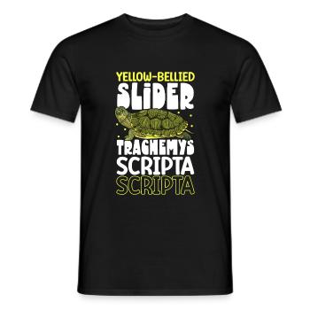 Yellow-cheeked Turtle - Men's T-Shirt - black - Front - AI Model Male 178 light (178cm)