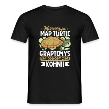 Mississippi Mute Turtle - Men's T-Shirt - black - Front - AI Model Male 178 light (178cm)