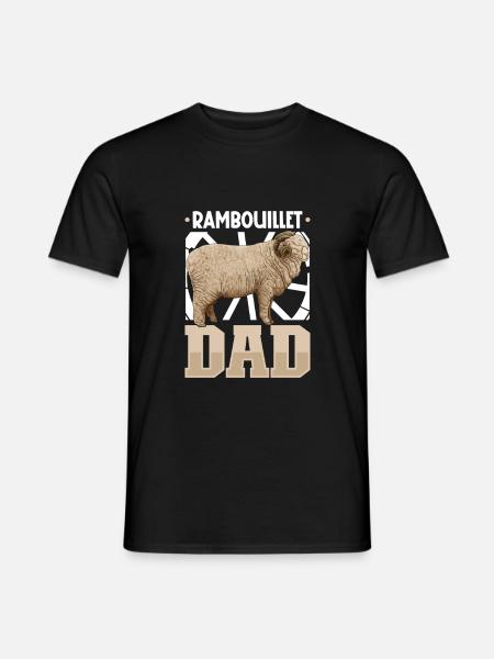 Papa mouton Rambouillet - T-shirt homme - noir