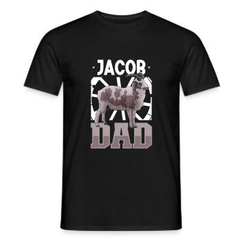 Jakobschaf Papa - T-shirt homme - noir - Devant - AI Model Male 178 light (178cm)