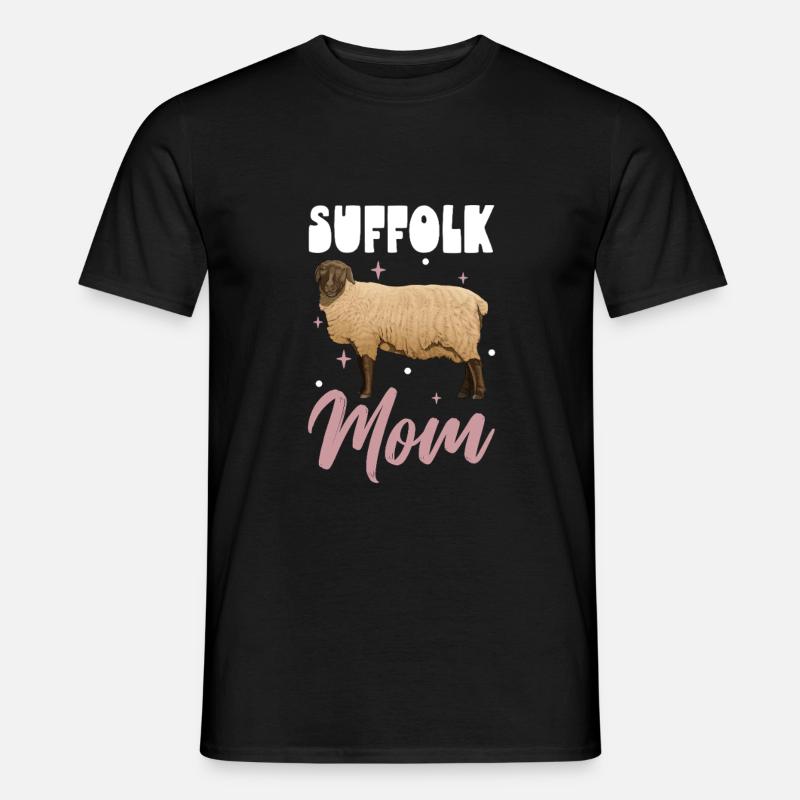 Suffolk-Schaf Mama - Männer T-Shirt - Schwarz