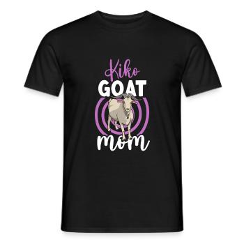 Mom of a Kiko goat - Men's T-Shirt - black - Front - AI Model Male 178 light (178cm)