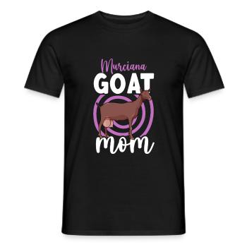 Mom of a Murcia-Granada goat - Men's T-Shirt - black - Front - AI Model Male 178 light (178cm)