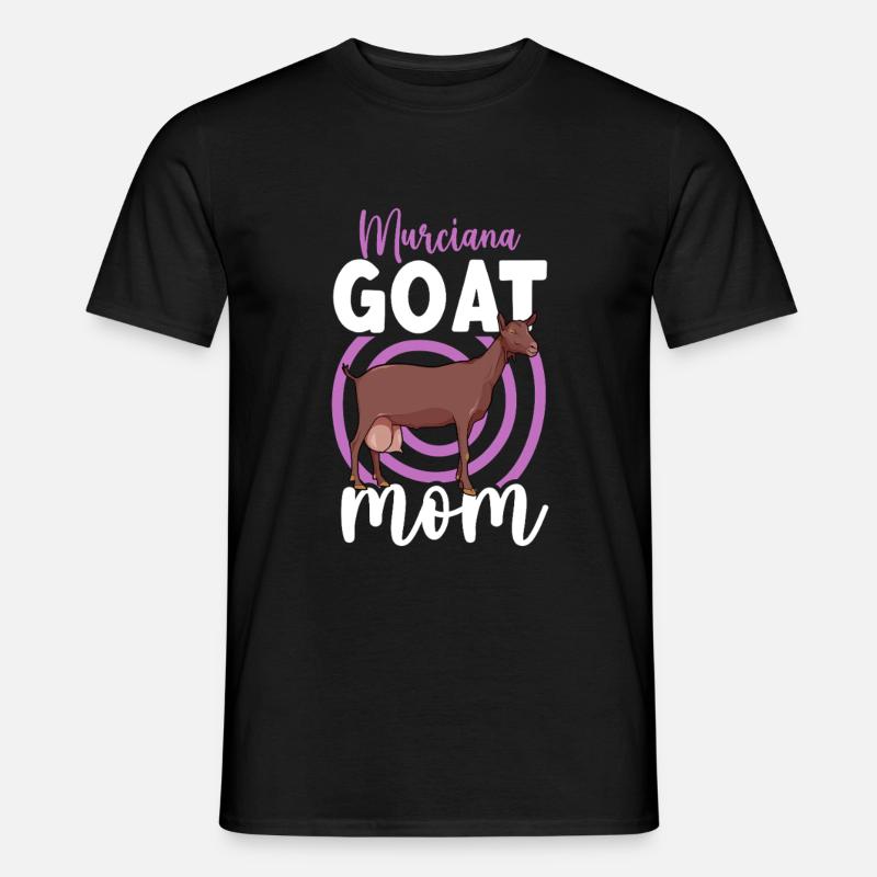 Mama einer Murcia-Granada-Ziege - Männer T-Shirt - Schwarz