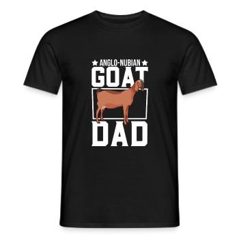 Papa d’une chèvre anglo-nubienne - T-shirt homme - noir - Devant - AI Model Male 178 light (178cm)