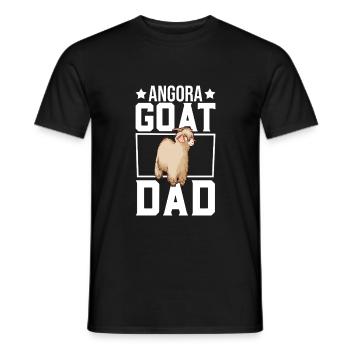 Papa d’une chèvre angora - T-shirt homme - noir - Devant - AI Model Male 178 light (178cm)