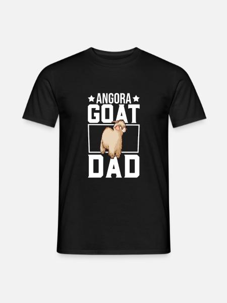 Papa einer Angoraziege - Männer T-Shirt - Schwarz