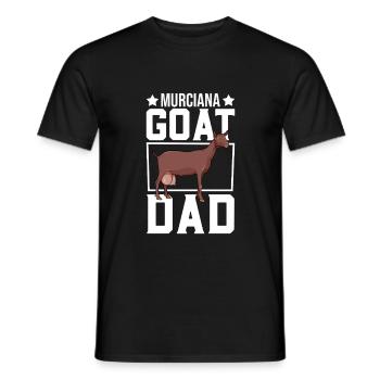 Papa d’une chèvre de Murcie-Grenade - T-shirt homme - noir - Devant - AI Model Male 178 light (178cm)