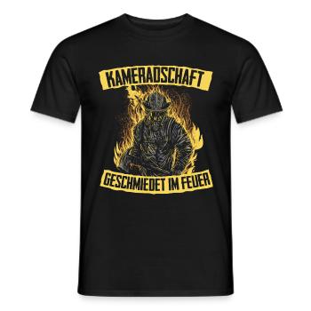 Feuerwehr Kameradschaft Feuerwehrmann - Männer T-Shirt - Schwarz - Vorne - AI Model Male 178 light (178cm)