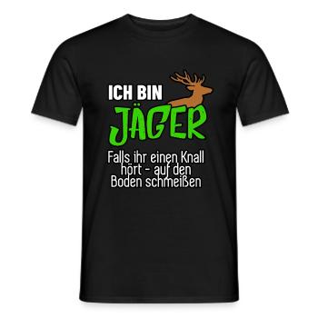 Jäger Spruch Shirt als Geschenk für Jäger - Männer T-Shirt - Schwarz - Vorne - AI Model Male 178 light (178cm)